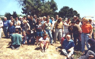 [photo: Group of students with Bill Mollison]