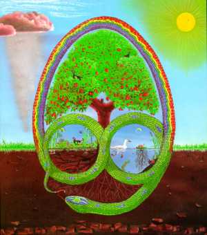 [Permaculture logo: The Egg of Life]